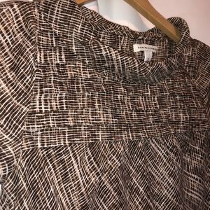 Banana Republic silk shirt size 4 brown